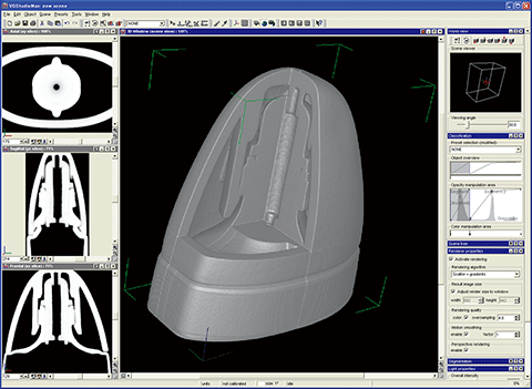 X線CT解析例 2D・3D解析ソフトの操作画面｜松定プレシジョン