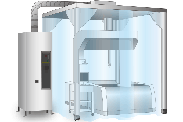 お客様の仕様・環境に合わせた特注クリーンブース